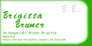 brigitta bruner business card